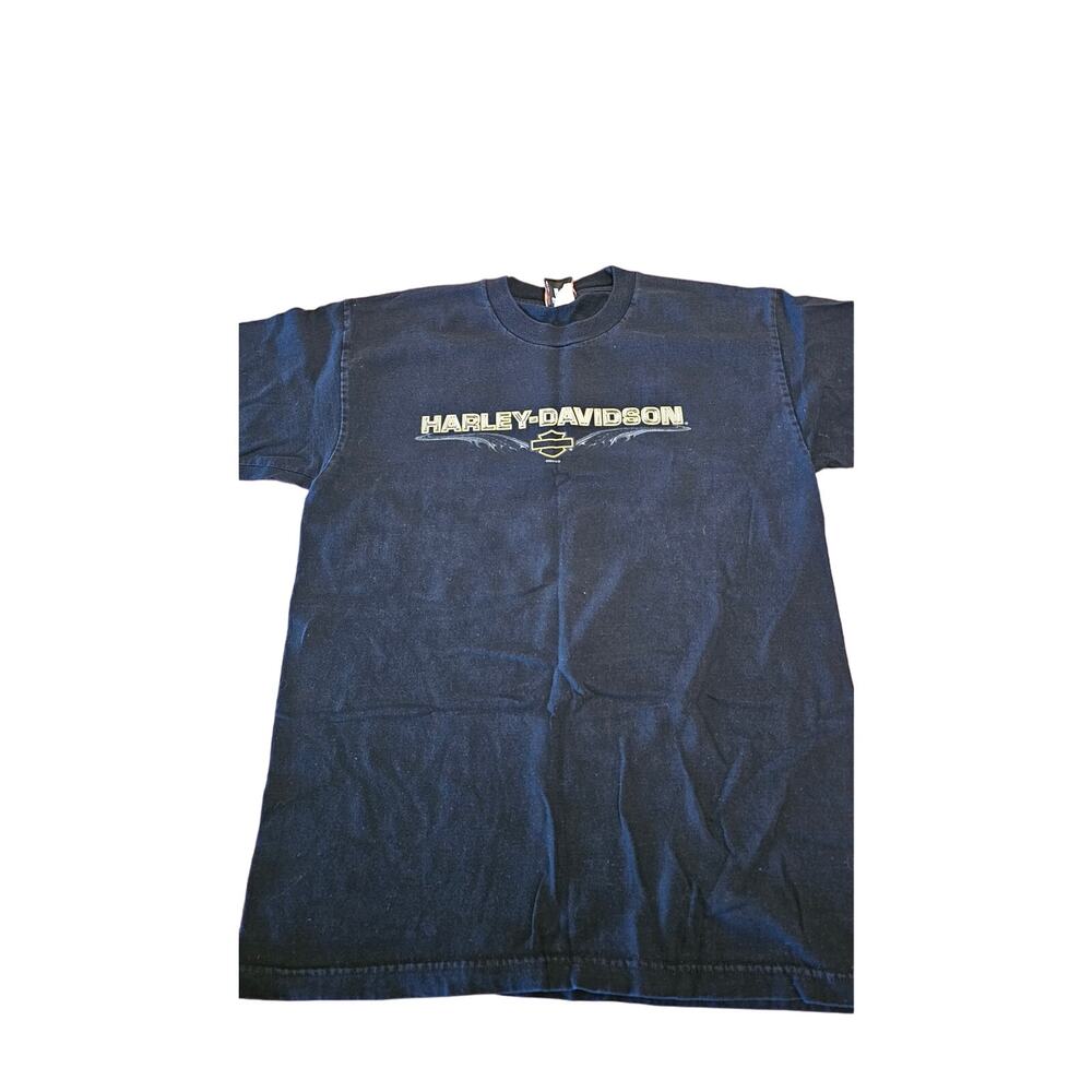 Y2K black Harley Davidson Double sided graphic size large shirt Missoula, MT‎